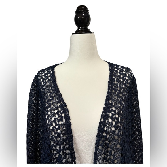 NWOT, Mandee, Marine, Open-Knit Bolero, Small - Picture 3 of 10